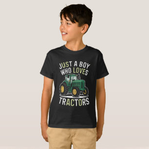 Just a Boy with a Big Love for Tractors T-Shirt