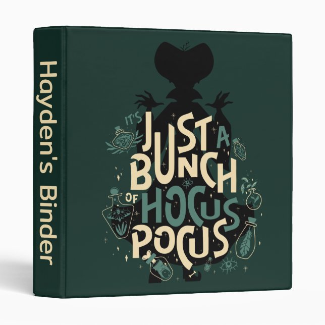 Just a Bunch of Hocus Pocus 3 Ring Binder (Front/Spine)