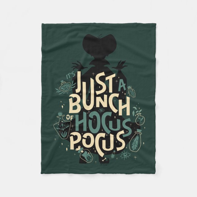 Just a Bunch of Hocus Pocus Fleece Blanket (Front)