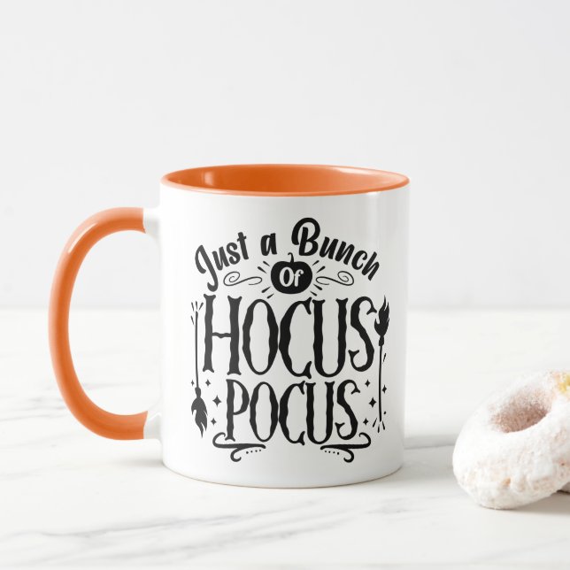Just a Bunch of Hocus Pocus Funny Coffee Mug (With Donut)