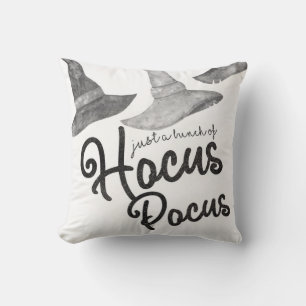 Just a Bunch of Hocus Pocus Halloween Spooky Cute Throw Pillow