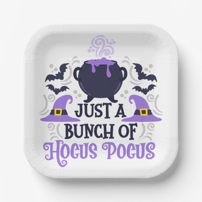 Just a Bunch of Hocus Pocus Paper Plates (Front)