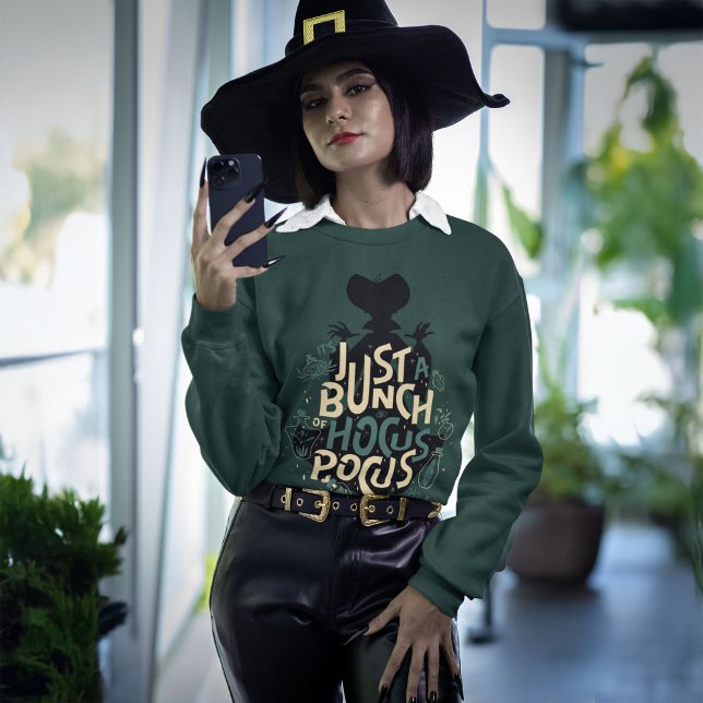 Just a Bunch of Hocus Pocus Sweatshirt (Person wearing sweatshirt)