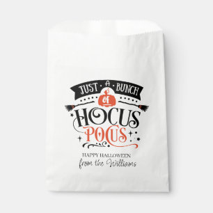 Just  a Bunch of Hocus Pocus Typography Favor Bag