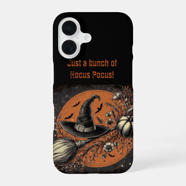 Just a Bunch of Hocus Pocus Wicked Witch Rustic  Iphone Case (Back)