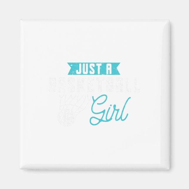 Just A Bysketbyll Girl Bysketbyll Player Women Bys Magnet (Front)