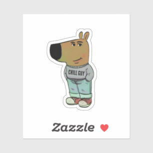 just a chill guy meme sticker