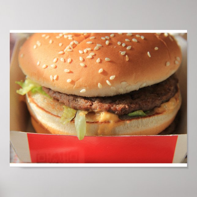 Just a classic hamburger poster (Front)
