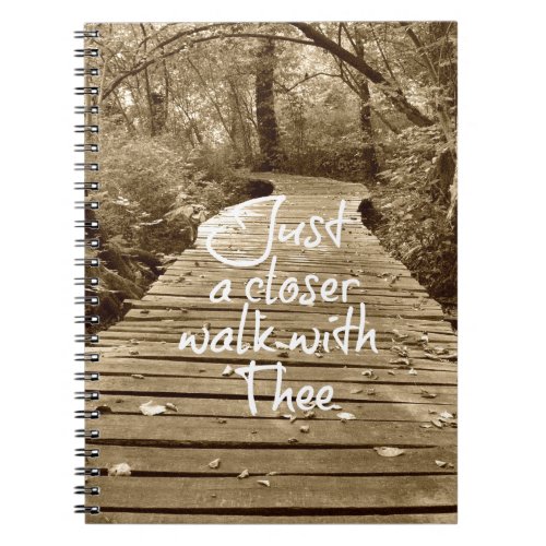 Just a Closer Walk With Thee Hymn Notebook