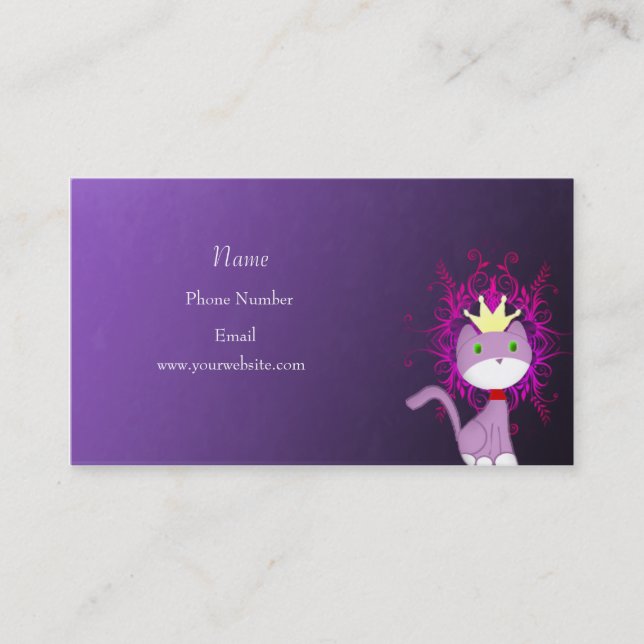 Just a cool cat ! business card (Front)