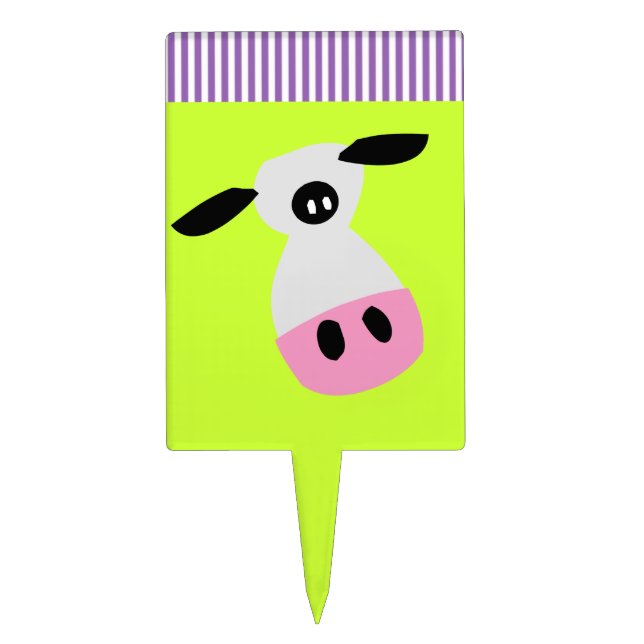 Just a Cow Cake Topper (Front)