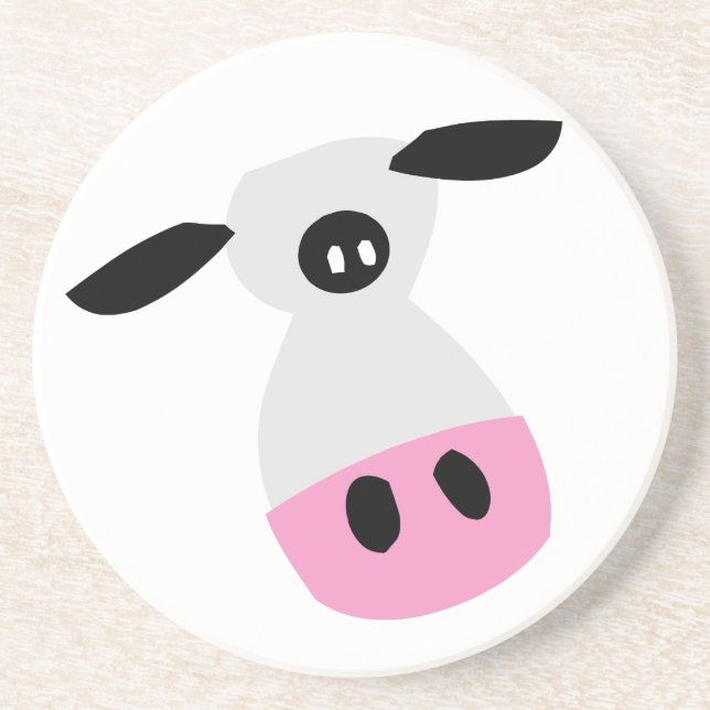 Just a Cow Drink Coaster (Front)