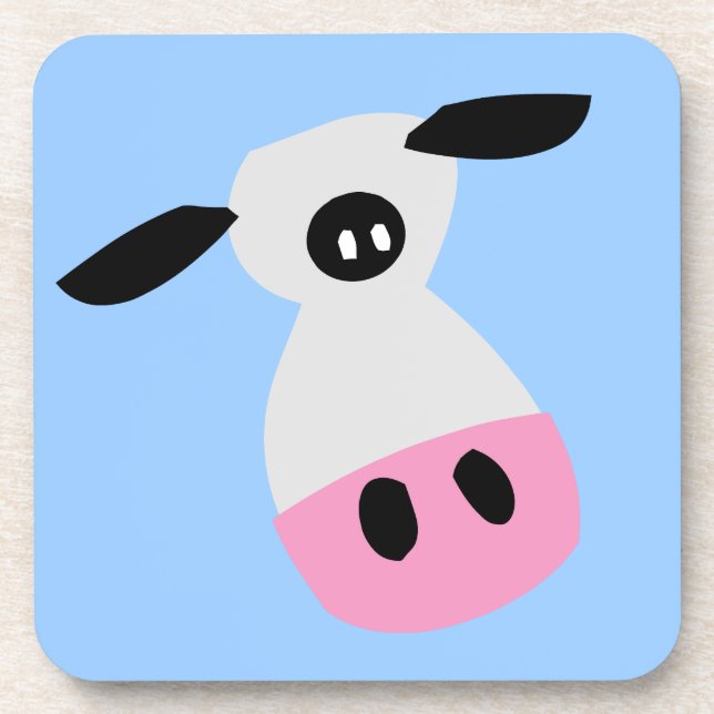 Just a Cow Drink Coaster (Front)