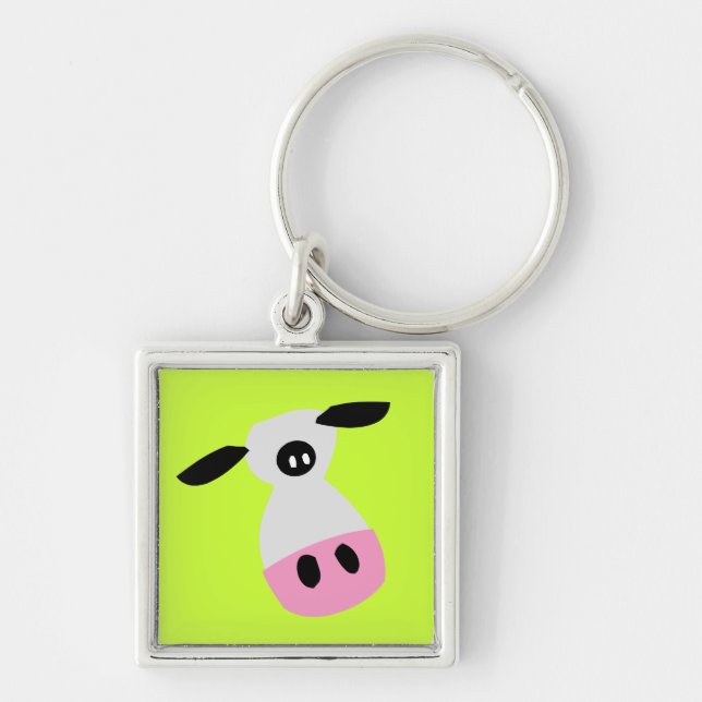 Just a Cow Keychain (Front)