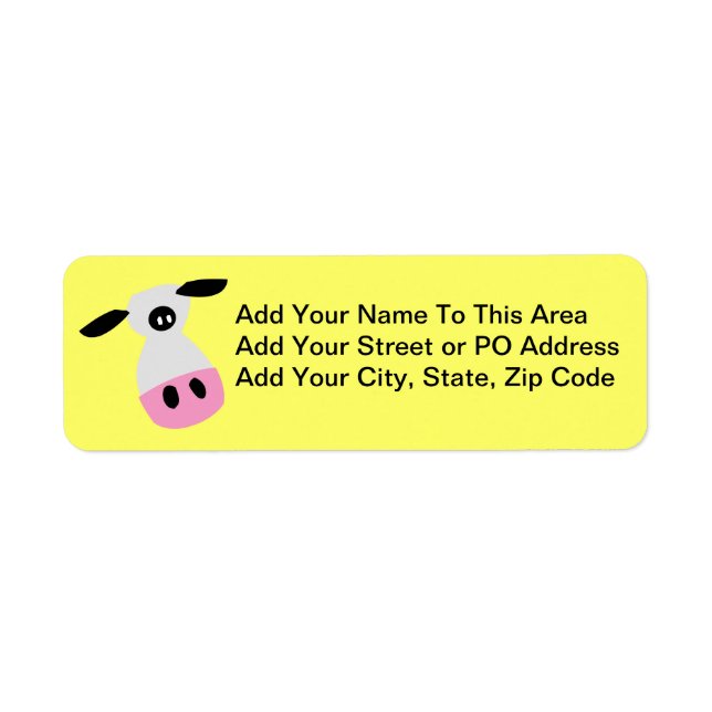Just a Cow Label (Front)