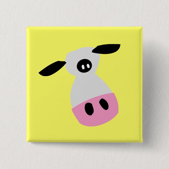 Just a Cow Pinback Button (Front)