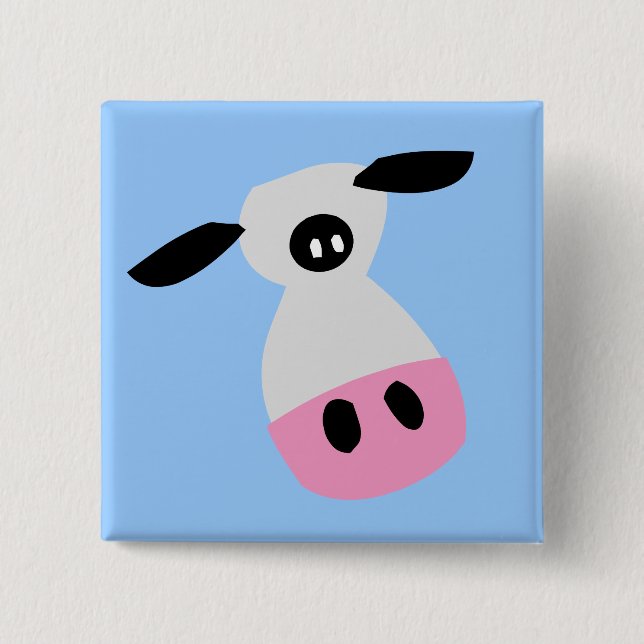 Just a Cow Pinback Button (Front)