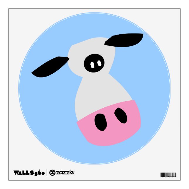 Just a Cow Wall Decal (Front)