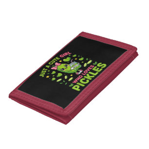 Just A Cute Girl Who Loves Pickles Tri-fold Wallet