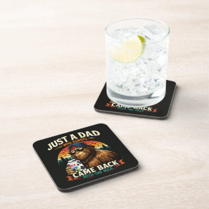 Just A Dad Who Always Came Back With The Milk Beverage Coaster