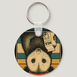 Just A Dad Who Always Came Back With The Milk Fath Keychain