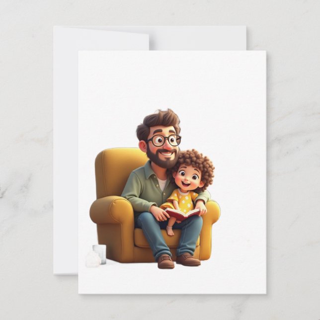 Just a dad who always supports  invitation (Front)