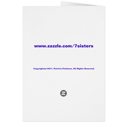 Just A Day Away Card (Back)