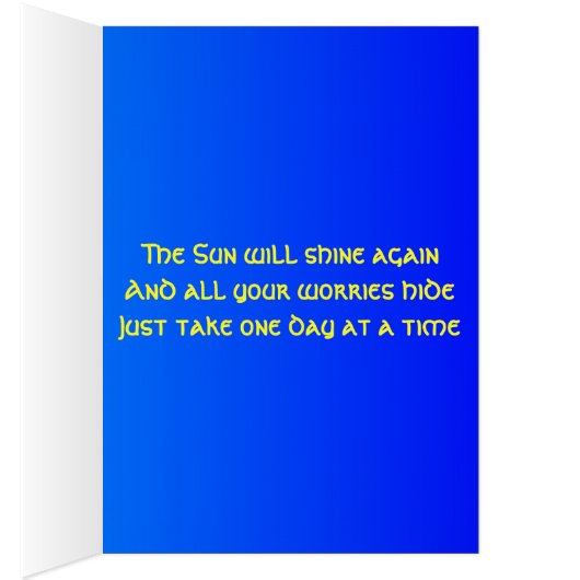 Just A Day Away Card (Inside (Right))