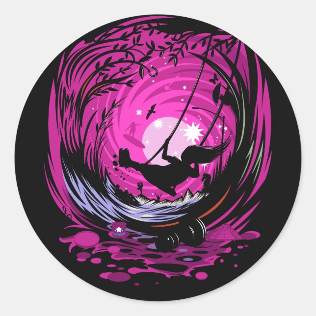 Just A Dream  Classic Round Sticker (Front)