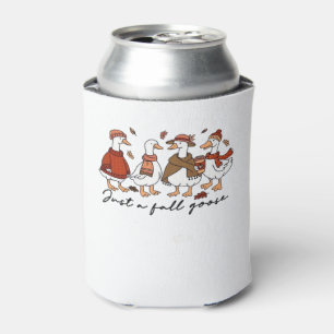 Just a Fall Goose Classic T-Shirt Can Cooler