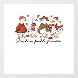 Just a Fall Goose Classic T-Shirt Floor Decals