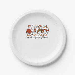 Just a Fall Goose Classic T-Shirt Paper Plates
