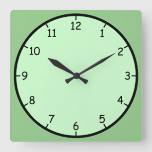Just a Fun and Colorful Green Wall Clock