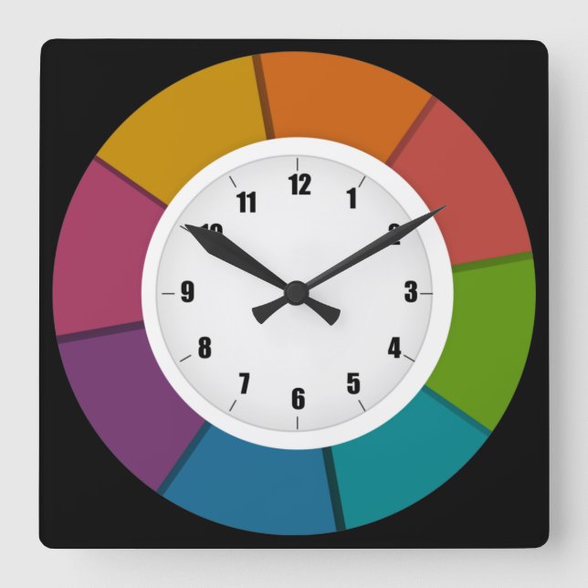 Just a Fun and Colorful Wall Clock (Front)