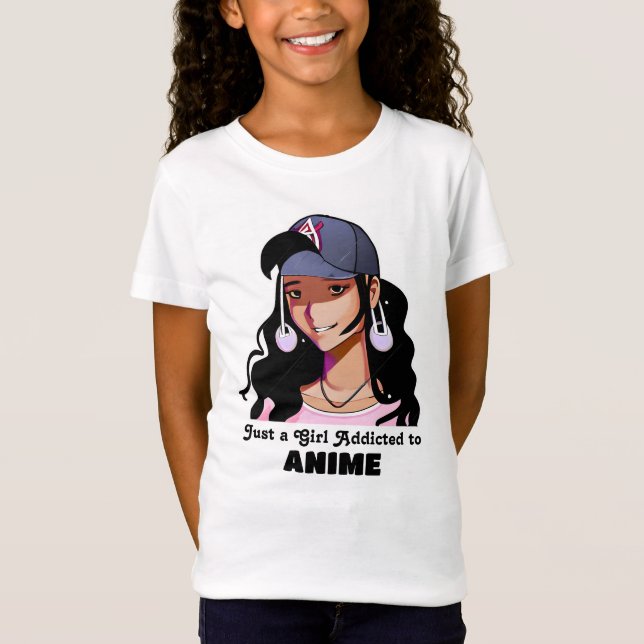Just a Girl Addicted to Anime T-Shirt (Front)
