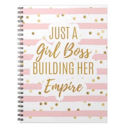 Just a Girl Boss Building Her Empire Modern Notebook