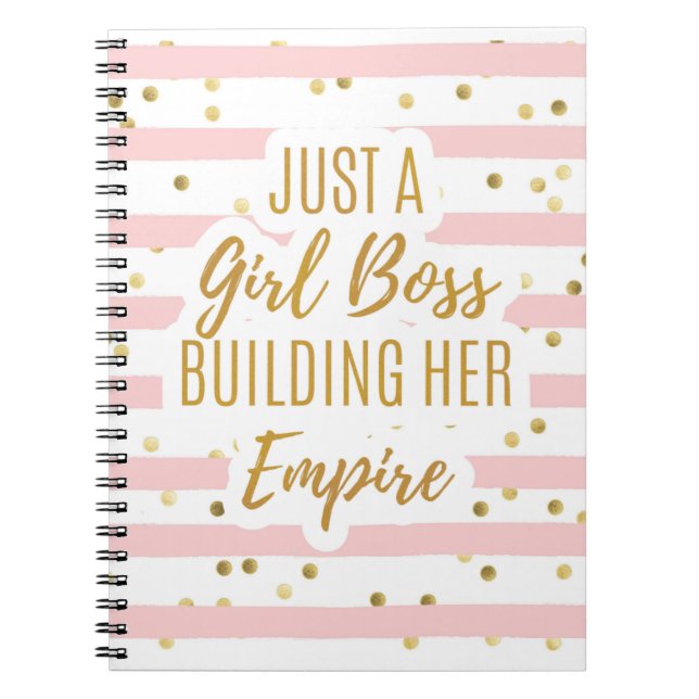 Just a Girl Boss Building Her Empire Modern Notebook (Front)
