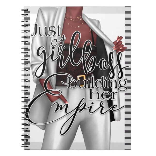 Just A Girl Boss Building Her Empire Notebook (Front)