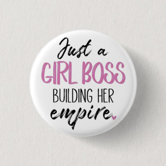 Just a Girl Boss | Motivational Pin Button