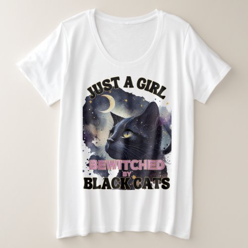 Just A Girl Cat Plus Size T_Shirt