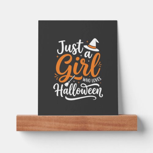 Just A Girl Halloween Vector Art Picture Ledge