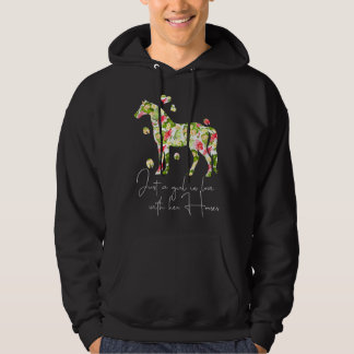 Just A Girl In Love With Her Horses Riding Girls Hoodie
