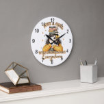Just a Girl Who Brings Books Everywhere  Large Clock