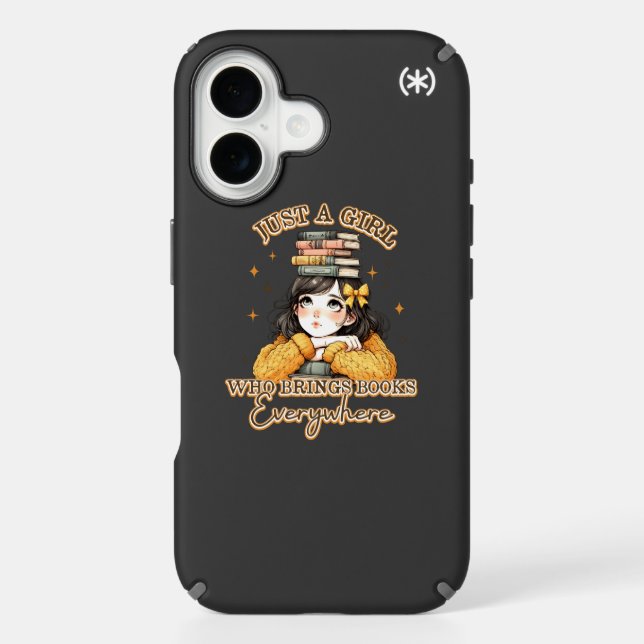 Just a Girl Who Brings Books Everywhere  Speck iPhone Case (Front)