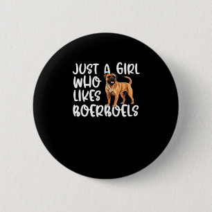 Just A Girl Who Likes Boerboels Classic T-Shirt Button