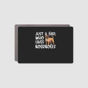 Just A Girl Who Likes Boerboels Classic T-Shirt Car Magnet