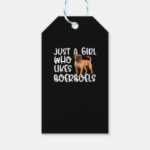 Just A Girl Who Likes Boerboels Classic T-Shirt Gift Tags