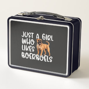 Just A Girl Who Likes Boerboels Classic T-Shirt Metal Lunch Box