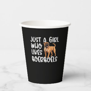 Just A Girl Who Likes Boerboels Classic T-Shirt Paper Cups