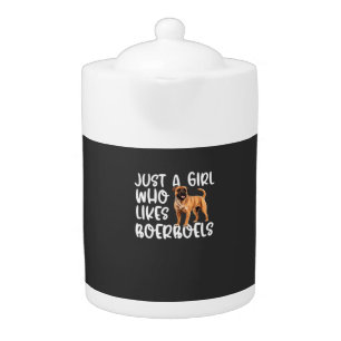 Just A Girl Who Likes Boerboels Classic T-Shirt Teapot
